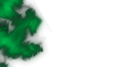 Sol taraftan parlak yeşil bir sis yayılıyor. Simsiyah bir zemin, görsel efektler için mükemmel..