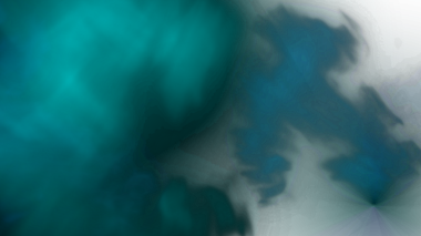 Ruhsal turkuaz buharı, siyah bir arkaplana hafifçe yayılır. Rüya gibi bulutumsu oluşumlarla sakinlik ve gizem hissi uyandırır..