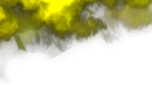 Parlayan sarı soyut duman, siyah bir arkaplanda yavaşça sürükleniyor. Esrarengiz ve ruhani bir atmosfer yaratıyor. Arka plan için mükemmel..