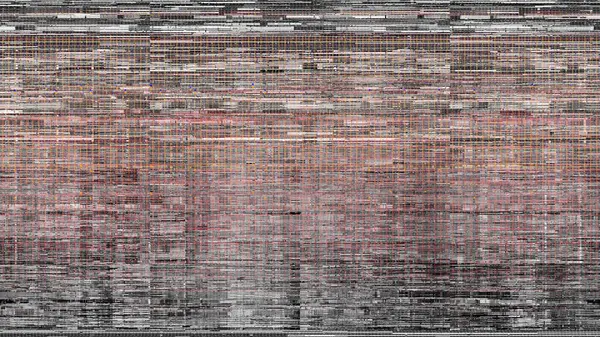 Soyut yatay çizgiler, kırmızı, siyah, beyaz ve altın aksanlı karışık arkaplanda dinamik bir model oluşturur..