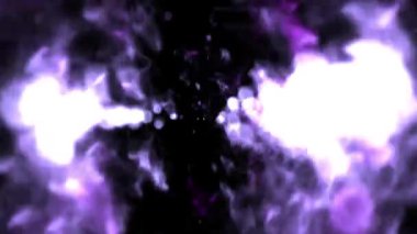 Girdap halindeki soyut parçacıklarda büyüleyici bir yolculuk yaşayın, canlı mor ve beyaz ışıkla yıkanmış. Mucizeyi, sihri ve yaratıcı projeler için rüya gibi bir atmosferi çağrıştırıyor..