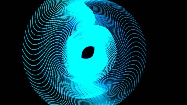 Dinamik turkuaz akış modeli modern tasarım projeleri için büyüleyici bir soyut arkaplan oluşturur