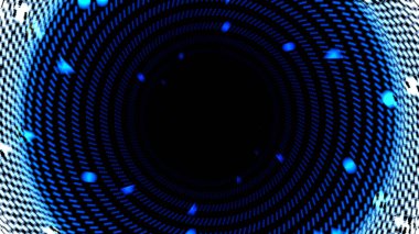 Büyüleyici bir mavi girdaba dalmak, bilim kurgu görselleri ve fütürist tasarımlar için mükemmel.