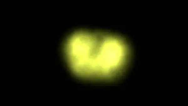 Siyah arka planda parlayan sarı aura bilim kurgu ya da fantezi tasarımları için mükemmel bir dünya atmosferi yaratır.