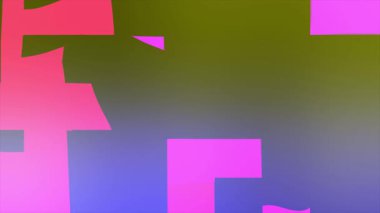 Dinamik soyut şekiller canlı pembe ve eğimli arkaplan, modern dijital sanat hareketi