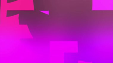 Soyut geometrik şekiller ve dinamik hareket yaratan yumuşak ışık efektleriyle canlı mor ve mor gradyan..