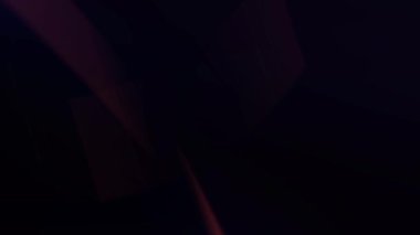 Canlı ışık izleriyle soyut geometrik şekiller derinlik ve dinamik hareket yaratır