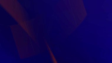 Dinamik soyut hareket bulanıklığı ve koyu mavi arka planda parlayan turuncu ışık çizgileri.