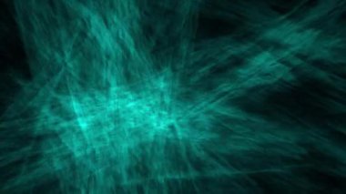 Dinamik deniz mavisi soyut ışık çizgileri koyu arkaplan boyunca akar, hareket bulanıklığı etkisi