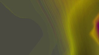 Dinamik soyut akışkan çizgiler, parlak altın sarısı ve koyu mor renkler enerjik bir hareket yaratır.