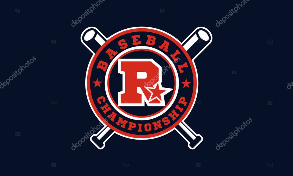 Stars Baseball Championship Logo Design.