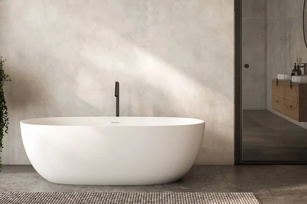 浴室のインテリアデザイン3 Dレンダリング — ストック写真