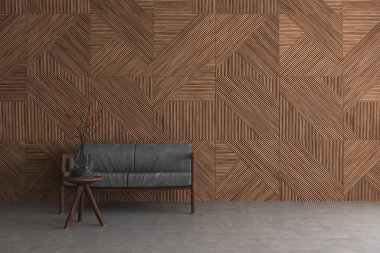 Modern iç tasarım. 3d illüstrasyon 