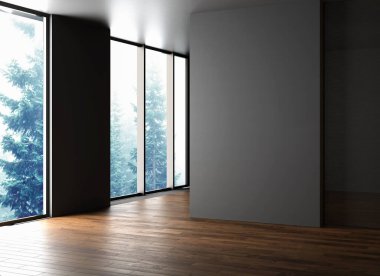 modern parlak iç mekanlar 3 boyutlu resimleme 