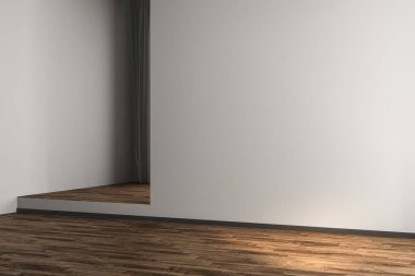 modern parlak iç mekan 3D görüntüleme 