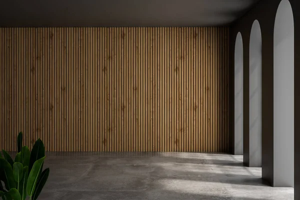 Interior Desain Ruangan Modern Dengan Dinding Putih Rendering — Stok Foto