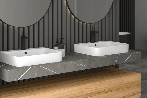 Modern Bathroom Sink Interior Rendering — Stock Photo, Image