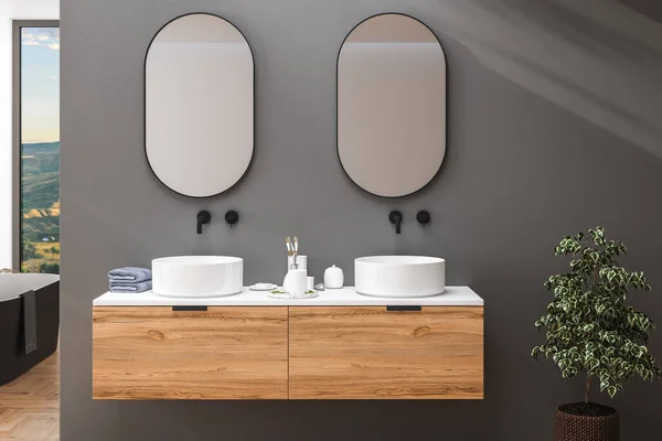 Moderní Design Interiéru Koupelny — Stock fotografie