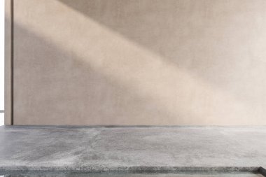 Penceresi ve gölgesi olan bir duvar.