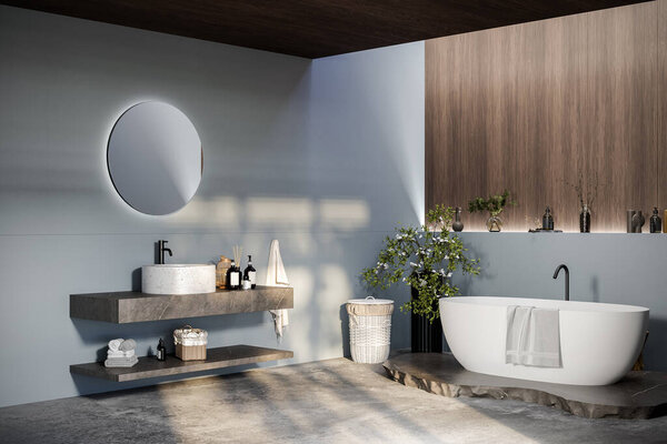 bathroom interior with white walls and sink