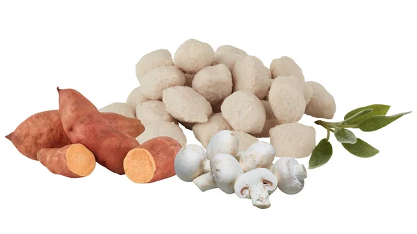 土豆等孤立的白色背景 — 图库照片
