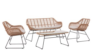 izole kırpma yolu ile beyaz arka plan üzerinde kanepe