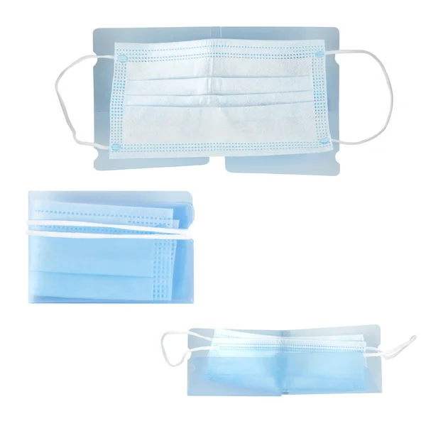 stock image surgical mask isolated on white background with clipping path