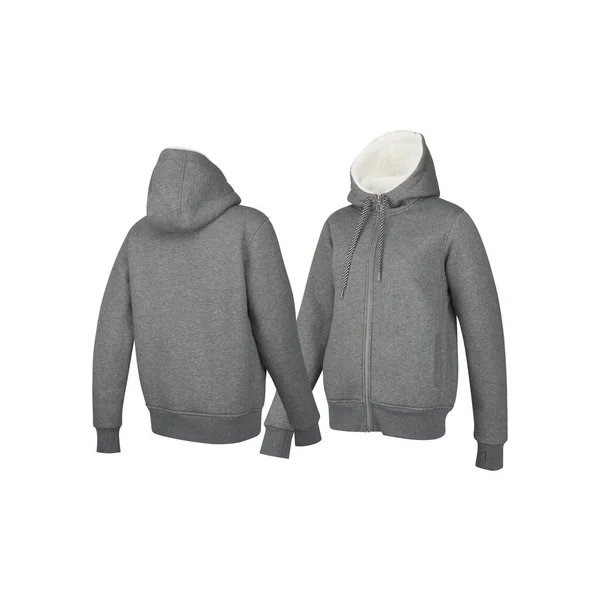Long Sleeve Hoodie Isolated White Background Clipping Path — Stock Photo, Image