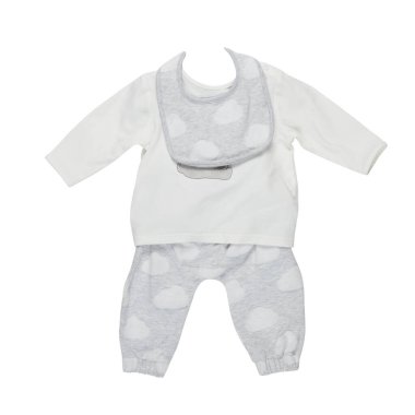 kırpma yolu ile beyaz arkaplanda izole giysiler