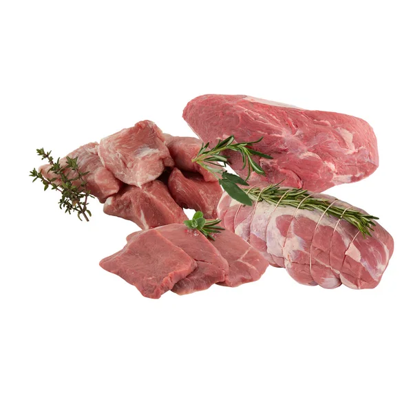 Baharatlarla Terbiye Edilmiş Taze Biftek — Stok fotoğraf