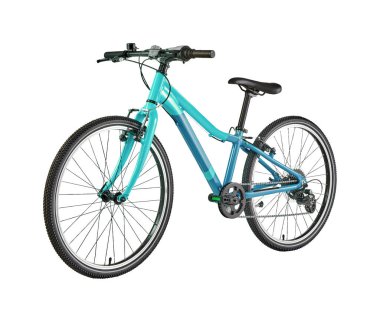 Mavi gökyüzü beyaz arkaplanda kırpma yolu ile izole edildi