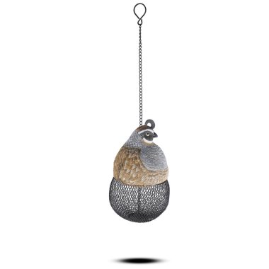 Noel balosu, beyaz arka planda izole edilmiş kostüm ağacını kırpma yolu ile süsler.