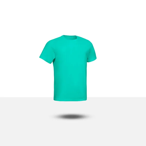 Shirt Roupas Modelo Mockup Isolado Fundo Com Caminho Recorte — Fotografia de Stock