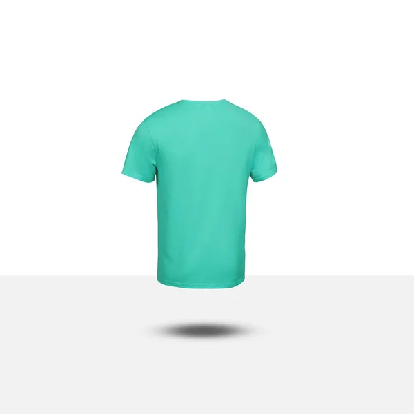 Shirt Kläder Mall Mockup Isolerad Bakgrund Med Klippbana — Stockfoto