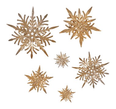 yıldızlar noel süslemeleri beyaz arkaplanda kırpma yolu ile izole edilmiş vintage