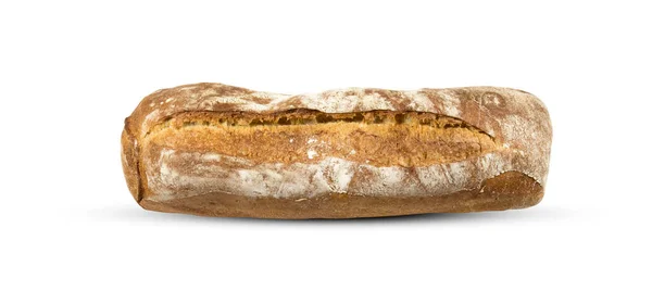 Geschnittenes Bäckerbrot Isoliert Auf Weißem Hintergrund — Stockfoto