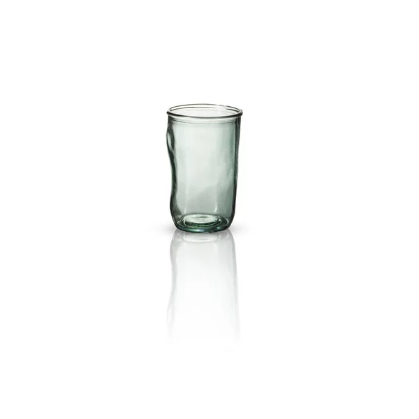 Clear Glass Jar Empty Isolated White Background Clipping Path — Stock Photo, Image