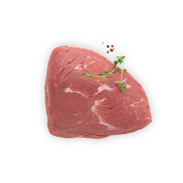Raw Fresh Pork Meat Isolated White Background — Stock Photo, Image