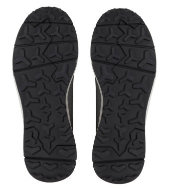 Ayakkabı tabanları kırpma yolu ile izole edilmiş beyaz arkaplanı kes