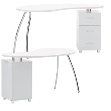 ofis tablosu kesme yolu ile izole beyaz arkaplan çalışma