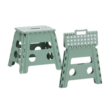 Plastik katlanır sandalye kırpma yolu ile izole edilmiş beyaz arkaplanı keser