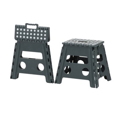 Plastik katlanır sandalye kırpma yolu ile izole edilmiş beyaz arkaplanı keser