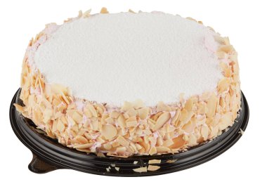 Cheesecake kırpma yolu ile izole edilmiş beyaz arkaplanı kes