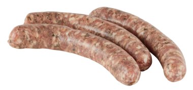 Herb Sausage kırpma yolu ile izole edilmiş beyaz arkaplanı kes