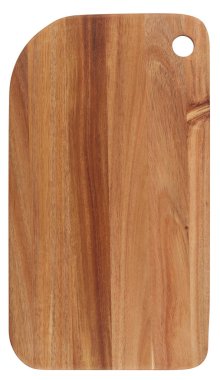 Kesme tahtası, yemek servis tahtası kesme yolu ile izole edilmiş beyaz arkaplan