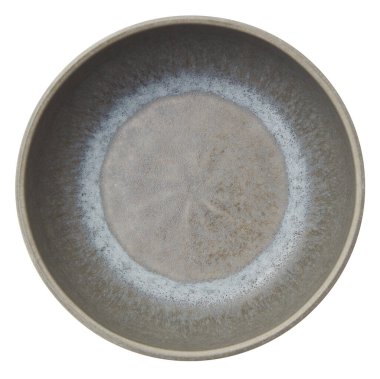 Klasik seramik plaka kırpma yolu ile izole edilmiş beyaz arkaplanı kes