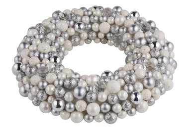 İnci bilezik kırpma yolu ile izole edilmiş beyaz arkaplanı kes