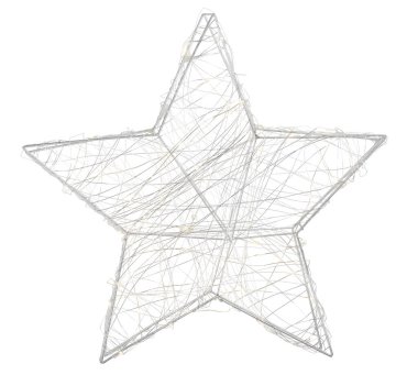 yıldız tel çerçevesi kırpma yolu ile izole edilmiş beyaz arkaplanı kes