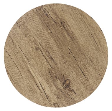 Daire tahta kırpma yolu ile izole edilmiş beyaz arkaplanı kes