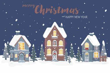 İskandinav tarzında kusursuz bir arka plan şekli. Noel desenli köknar ağaçları ile döngülenmiş desen.